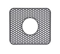 rongweiwang Filtro in Silicone per Scarico Centrale, Fondo in Ceramica, Resistente al Calore, Lavabile lavastoviglie, Durevole, per cucine, soggiorni e stanze, Grigio Intenso, 31.5 * 26.5 cm