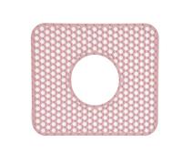rongweiwang Filtro in Silicone per Scarico Centrale, Fondo in Ceramica, Resistente al Calore, Lavabile lavastoviglie, Durevole, per cucine, soggiorni e stanze, Rosa, 31.5 * 26.5 cm