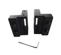 rongweiwang Impedisci alle ruote di scivolare fuori dai binari con il set di fermi per porte scorrevoli in lega zinco resistente