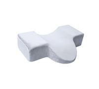 rongweiwang La curva ergonomica del cuscino per il collo di bellezza professionale a forma di U migliora il comfort del processo innesto, traspirante e delicato sulla pelle, Grigio, 50x32x12 cm