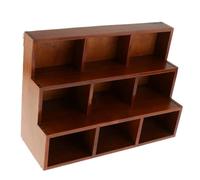 rongweiwang L'organizzatore di stoccaggio in legno e lo scaffale per oggetti vari uniscono stile e funzionalità creando un aspetto raffinato negli spazi di lavoro. Lo scaffale