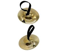 rongweiwang Mini piatti da dito, giocattolo portatile per bambini, per sviluppare il del e del beat, rendendoli più facili da suonare e trasportare. Mini piatti da dito in rame per, 5.2 centimetri