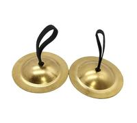 rongweiwang Mini piatti da dito, giocattolo portatile per bambini, per sviluppare il del e del beat, rendendoli più facili da suonare e trasportare. Mini piatti da dito in rame per, 5.5 centimetri