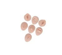 rongweiwang Modello di pratica per piercing al corpo con occhi morbidi, naso e bocca, facile da riutilizzare, simulazione di formazione per aiutare i principianti a migliorare