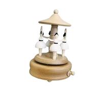 rongweiwang Ornamenti per giostra del calore, decorazioni per la camera da letto, orologi giocattolo per gli amanti dell'anniversario, custodia musicale