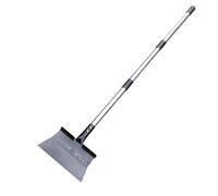 rongweiwang Paletta per la polvere da esterno resistente con manico lungo | metallo per raccogliere detriti e pulire Palette con manico lungo Pala adatta al calibro Nuovo sul Fa testa