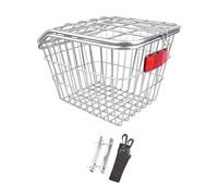 rongweiwang Porta-cestino posteriore per bicicletta di grande capacità con coperchio per bambini, offre un facile accesso agli oggetti di quotidiano durante il ciclismo, organizer