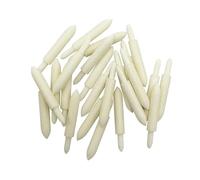 rongweiwang Punte per placcatura di gioielli. Il pacchetto di punte per galvanica in oro include 20 per placcatura a penna per la creazione e la riparazione gioielli, Bianco, 1 pezzo