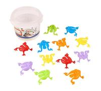 rongweiwang Rane saltatrici giocattolo con secchiello, divertenti giocattoli educativi e sicuri che migliorano il tempo di gioco dei bambini e le attività di compleanno. Rane