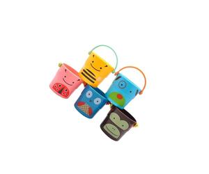 rongweiwang Secchiello per il bagnetto e la doccia in plastica per neonati, mini tazze, giocattoli per l'acqua sicuri che offrono gioia e coinvolgimento per i più piccoli,
