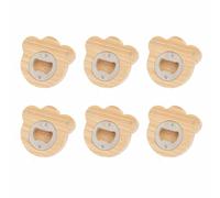rongweiwang Set di 6 bottiglie di birra, accessorio elegante magnetico per bottiglie birra in acciaio, regalo perfetto e durevole per padri e nonni, Cravatta Nan Zhu-6.5 * 1.2