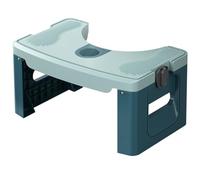 rongweiwang Sgabello per WC pieghevole ad circolare, adatto alla maggior parte dei WC, con texture antiscivolo che simula un cuscinetto antiscivolo a zampe, digitare+2