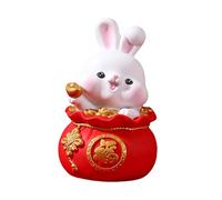 rongweiwang Statuette di Conigli in Smalto per Regali di Capodanno Cinese, Statuette e sculture, Ornamentali per la Decorazione, Piccole e Resistenti, Grande Coniglio