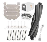 RongZy 20 Pezzi Kit di Accessori per Dreame D10 Plus Gen 2 Robot Aspirapolvere Accessori con 1 Spazzola a Rullo in Gomma, 6 Spazzole Laterali, 4 Panni Mop, 4 Filtri, 4 Sacchetti,1 Spazzola Pulizia