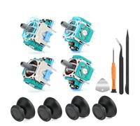RongZy 4 Pezzi Controller Sticks Compatibile con Playstation 5 PS5 Elettromagnetico Joystick Riparazione Accessori Alps Controller Stick Deriva con Strumenti (Verde)