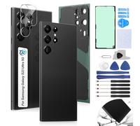 RongZy Coperchio Batteria per Samsung Galaxy S23 Ultra 5G 2023 Coperchio Posteriore per Galaxy S23 Ultra 5G 2023 Cover Batteria per Telefono Sostituzione Copribatteria(Nero)