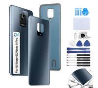 RongZy Coperchio Batteria per Xiaomi Redmi Note 9S M2003J6A1G Coperchio Posteriore per Xiaomi Redmi Note 9 PRO M2003J6B2G Cover Batteria per Telefono Sostituzione Copribatteria(Grigio)