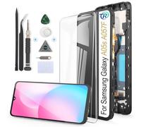 RongZy Display per Samsung Galaxy A05s LCD Touch Screen Digitalizzatore interno per Samsung Galaxy A05s 2023 A057F Ricambio Assemblaggio con Kit di Strumenti (Nero con Cornice)