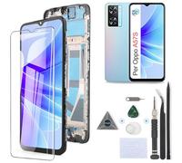 RongZy LCD Display per Oppo A57S CPH2385 Schermo LCD per Oppo A57S Touch Screen Assemblea Sostituzione di Vetro Digitalizzatore con Strumenti(6.56", Nero con Cornice)
