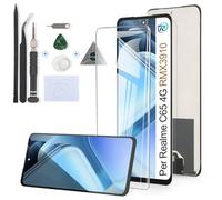 RongZy LCD Schermo per Realme C65 4G RMX3910 Display di Ricambio Touch Screen Digitizer Parti di Riparazione per Realme 14X 5G LCD Display con Strumenti (Nero 6.67")