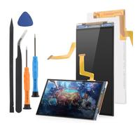 RongZy per Nintendo New 2DS XL/LL Schermo LCD Superiore Sostituzione Assemblaggio Schermo Ssuperiore con Strumenti di Riparazione