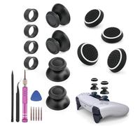 RongZy per PS5 Analogici Thumbstick Sostituire per PlayStation 5 Levette Analogiche Thumbstick Accessori con Thumbsticks Grip Riparazionae Strumenti(4 Pezzi)
