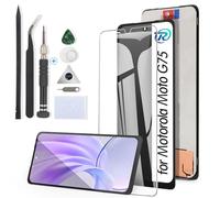 RongZy Schermo di ricambio per Motorola Moto G75 LCD Touch Screen Digitizer interno per Moto G75 5G XT2437-2 Display di ricambio con kit di attrezzi (nero)