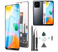 RongZy Schermo LCD Display per 6.71" Xiaomi Redmi 10c / Poco C40 220333QBI 220333QAG Touch Screen Assemblea Sostituzione Schermo di Vetro Digitalizzatore con Strumenti(Nero)