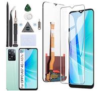 RongZy Schermo LCD per 6.56" Oppo A57 4G CPH2387 / Oppo A57s CPH2385 Sostituzione Display Digitizer Assembly Vetro di Ricambio Touch Screen con Strumenti(Nero)