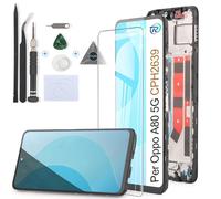 RongZy Schermo LCD per Oppo A80 5G Display Sostituzione per Oppo A80 5G CPH2639 Digitizer Assembly Vetro di Ricambio Touch Screen con Strumenti(6.67", Nero con Cornice)