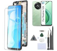 RongZy Schermo LCD per Realme 12X 5G RMX3998 Display Sostituzione per Realme 12X Digitizer Assembly Vetro di Ricambio Touch Screen con Strumenti(Nero con Cornice)