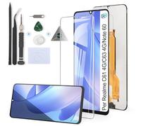 RongZy Schermo LCD per Realme C61 4G Display Sostituzione per Realme C63 4G/Note 60 2024 Digitizer Assembly Vetro di Ricambio Touch Screen con Strumenti(6.74", Nero)