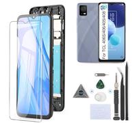 RongZy Schermo LCD per TCL 406S/406 Display Sostituzione per TCL 405/408 Digitizer Assembly Vetro di Ricambio Touch Screen con Strumenti(Nero con Cornice)