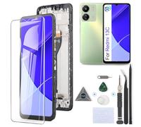 RongZy Schermo LCD per Xiaomi Redmi 13C 23100RN82L Sostituzione Display per Redmi 13C 23100RN82L Digitizer Assembly Vetro di Ricambio Touch Screen con Strumenti(6.74", Nero con Cornice)