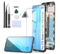 RongZy Schermo LCD per ZTE Blade A73 4G Display Sostituzione per ZTE Blade V50 Smart Digitizer Assembly Vetro di Ricambio Touch Screen con Strumenti(6.6", Nero con Cornice)