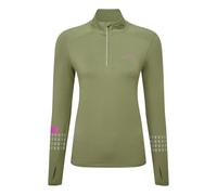 Ronhill Tech Afterhours 1/2 Zip Camicia Da Corsa Donna-Oliva