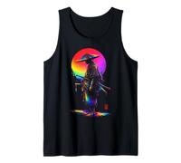 Ronin Samurai Cappello di Paglia Giapponese Illustrazione di Arte Canotta