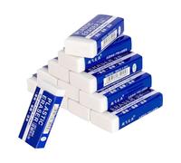 Ronlok Set di 12 Gomme per Matite, Kit di Gomme Bianche per Scuola, Gomme per Disegno per Bambini In Confezione Multipack