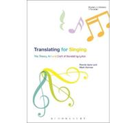 Ronnie Apter Mark Herman Translating For Singing (Copertina rigida)