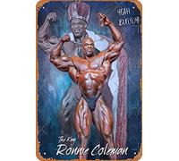 Ronnie Coleman Mr Olympia, poster artistico in metallo per bodybuilding, 20,3 x 30,5 cm, decorazione da parete, stile retrò, vintage, 20,3 x 30,5 cm