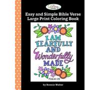 Ronnie Walter The Coloring Cafe-Easy and Simple Bible Verse Large Pr (Tascabile)