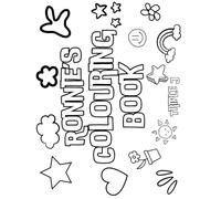 Ronnie's Colouring Book: Personalised with Your Name on Every Page