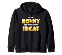 Ronny Costume IDGAF Meme Personalized First Name Ron Joke Felpa con Cappuccio