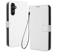 RonRon Cover Samsung Galaxy A14 4G Libro, Flip Custodia Portafoglioin Pelle, Antiurto case per Samsung Galaxy A14 4G, bianca