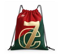 Ronronner Sacca da ginnastica per bambini, per l'asilo con cordino, ideale per gli appassionati di calcio come borsa per scarpe e magliette, borsa sportiva impermeabile per club, scuola e vita