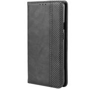 RonRun Adatto per Cover Motorola Signature 5G, Custodia a Libro con Supporto Stand e Slot Porta Carte Case a Portafoglio Magnetica in Pelle PU, nero