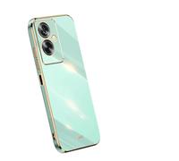 RonRun Cover Compatibile con Oppo A79 5G, Silicone Flessibile Alla Moda Galvanizzata Ultra Sottile Resistente Cover - Verde