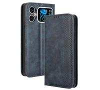 RonRun Cover Cubot A20, Custodia a Libro con Supporto Stand e Slot Porta Carte Case a Portafoglio Magnetica in Pelle PU Adatto per Cubot A20, blu