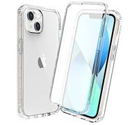 RonRun Cover iPhone 14 Plus Transparent Case con Protezione per Schermo Incorporata, Trasparente AntiGraffio Antiurto Doppia Protettiva Custodia per iPhone 14 Plus - Transparent