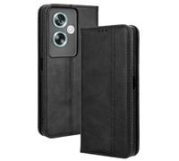 RonRun Cover Oppo A79 5G, Custodia a Libro con Supporto Stand e Slot Porta Carte Case a Portafoglio Magnetica in Pelle PU Adatto per Oppo A79 5G, nero